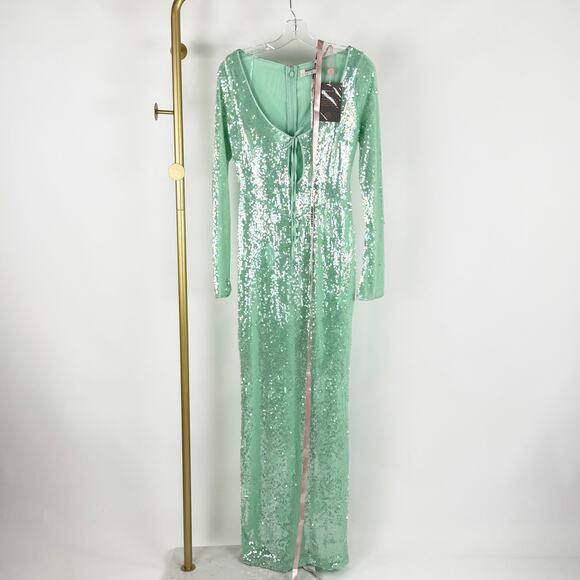 House of CB Mint Sequin Maxi Dress - Picture 4 of 12